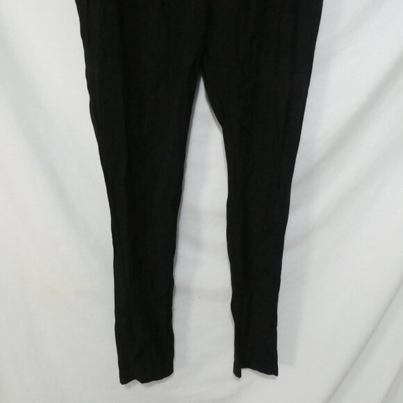 DIVIDED - H&M | size 8 | Versatile Black Tapered Pants | Drawstring Front - Picture 7 of 16